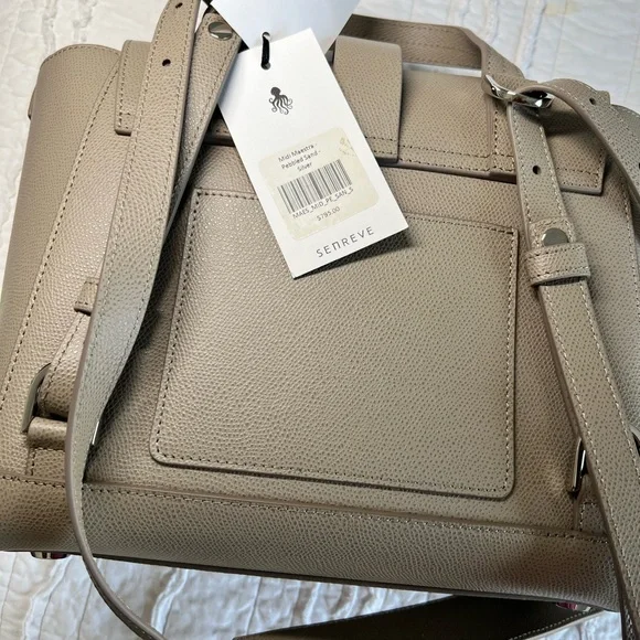 NWT Senreve Midi Maestra in Pebbled Sand Silver - Picture 8 of 8